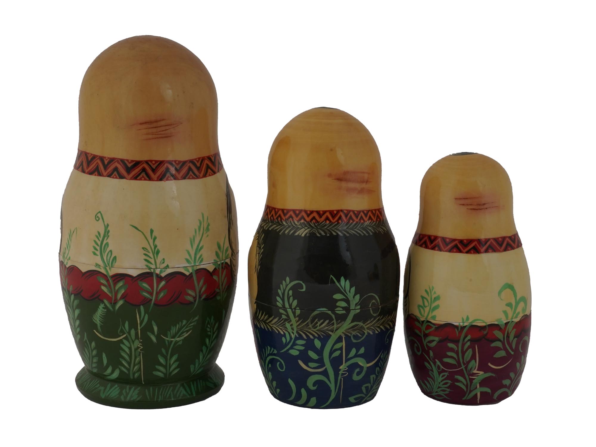 RUSSIAN MATRYOSHKA DOLLS WITH UKRAINIAN MEN, 1993 PIC-5